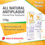 Pearlie White All Natural Antiplaque Toothpaste 110gm [exp: Jan 2024]