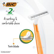 BIC 2 Sensitive Disposable Shaver / Razor - Packs of 10
