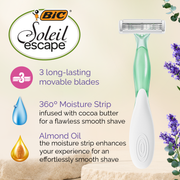 BIC Soleil Escape 3 Lavender & Eucalyptus Shaver