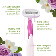 BIC Soleil Escape 5 Rose & Magnolia Shaver