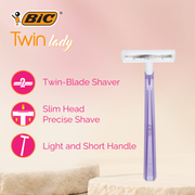 BIC Twin Lady Disposable Shaver (12-Pack)
