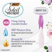 BIC Soleil Escape 5 Rose & Magnolia Shaver