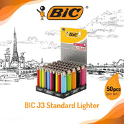 BIC J3 Standard Lighter - Tray of 50